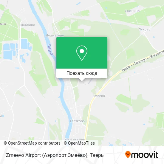 Карта Zmeevo Airport (Аэропорт Змеёво)