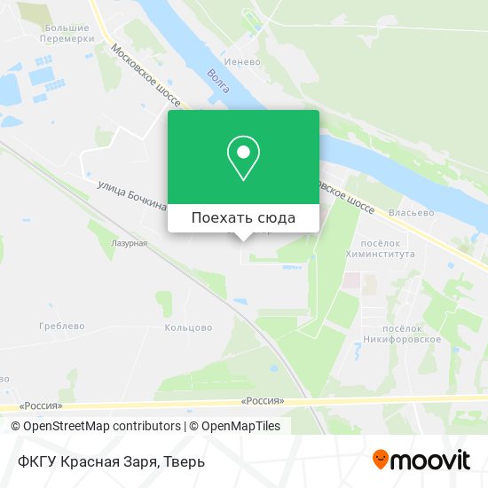 Карта ФКГУ Красная Заря