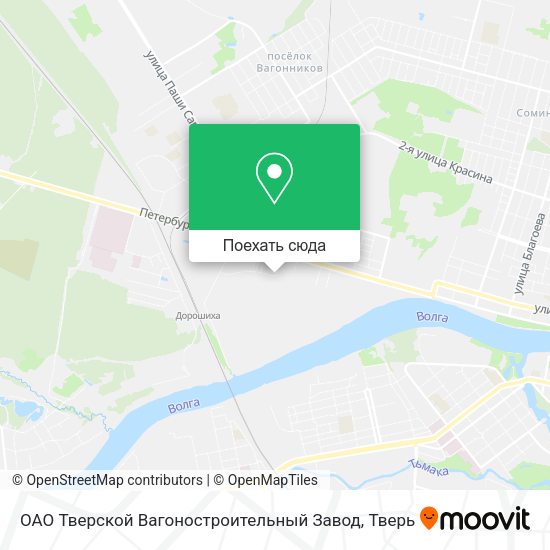 Карта ОАО  Тверской Вагоностроительный Завод