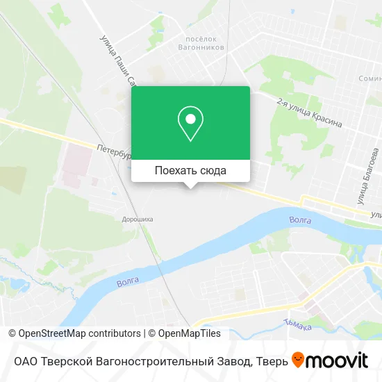 Карта ОАО  Тверской Вагоностроительный Завод