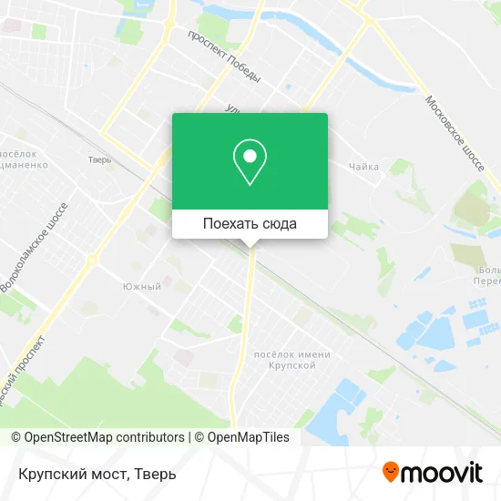 Карта Крупский мост