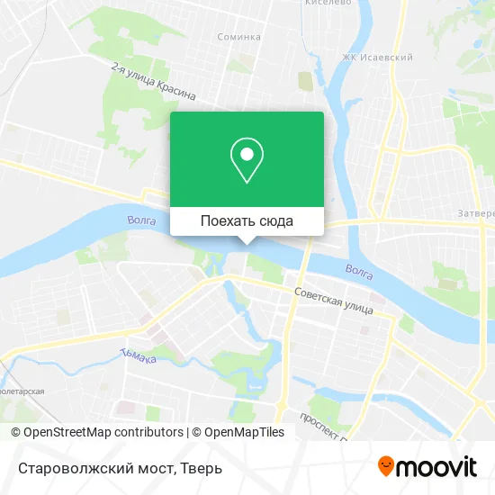 Карта Староволжский мост