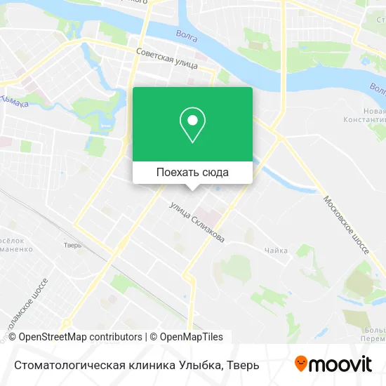Карта Стоматологическая клиника  Улыбка