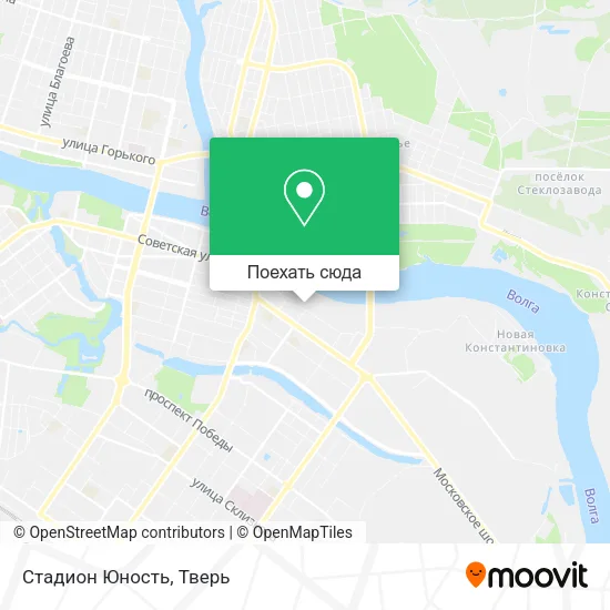 Карта Стадион  Юность