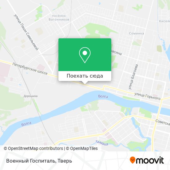 Карта Военный Госпиталь