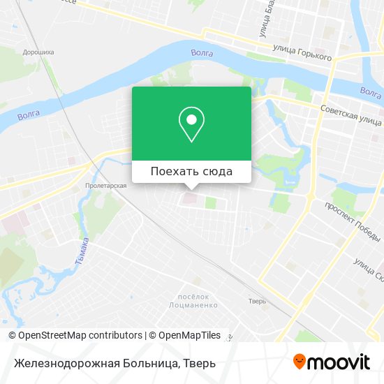 Карта Железнодорожная Больница