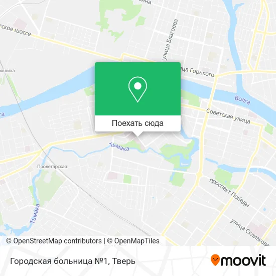 Карта Городская больница №1