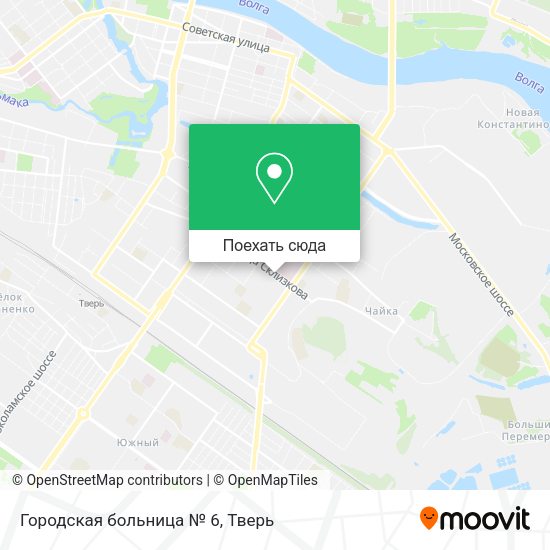Карта Городская больница № 6