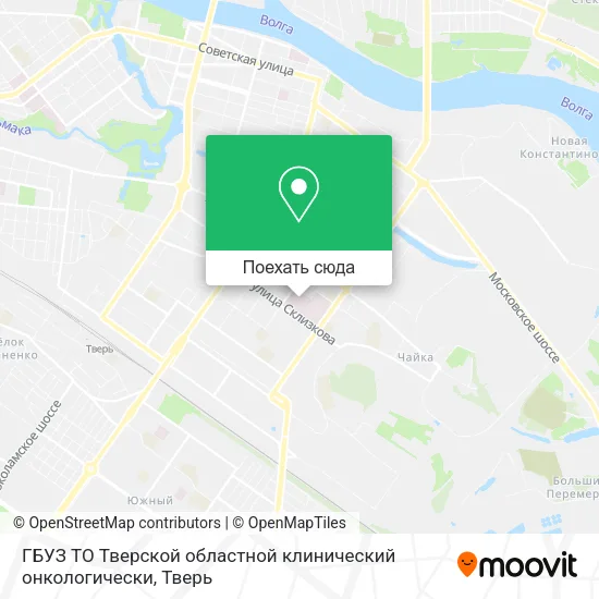 Карта ГБУЗ ТО Тверской областной клинический онкологически