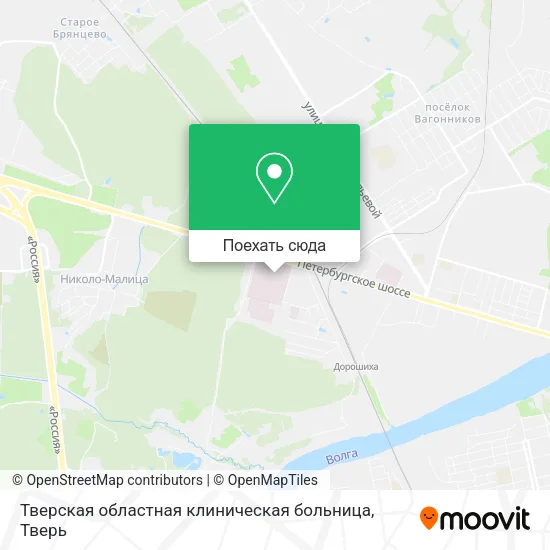 Карта Тверская областная клиническая больница