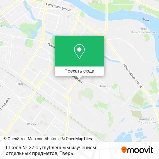 Карта Школа № 27 с углубленным изучением отдельных предметов