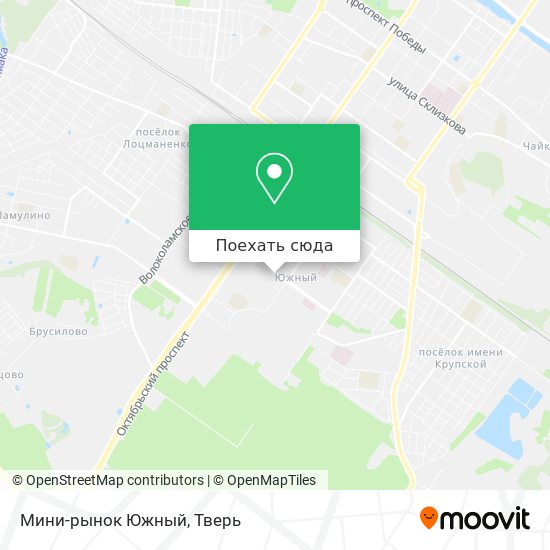 Карта Мини-рынок  Южный