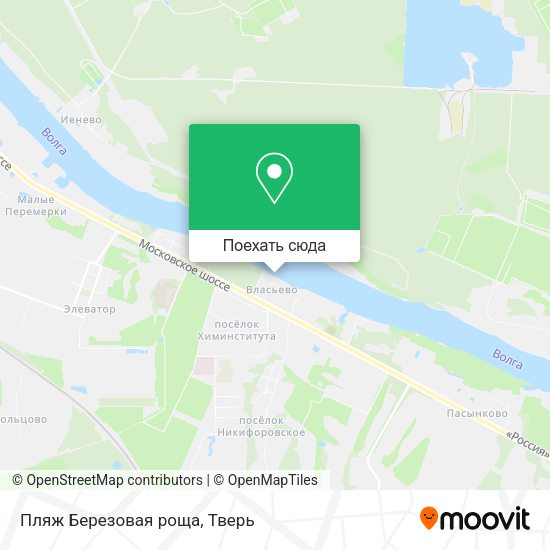 Карта Пляж Березовая роща