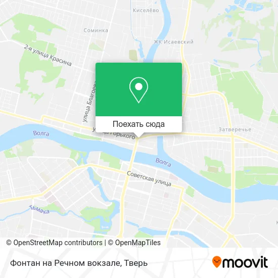 Карта Фонтан на Речном вокзале