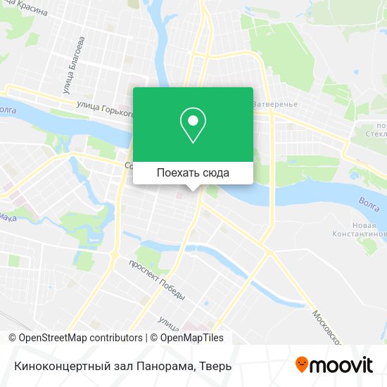 Карта Киноконцертный зал Панорама
