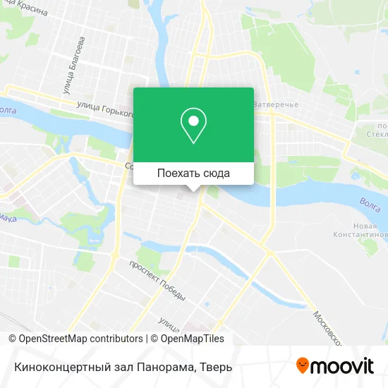Карта Киноконцертный зал Панорама