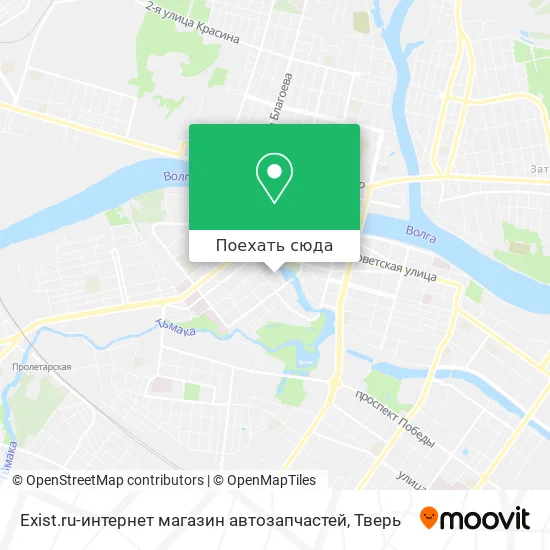 Карта Exist.ru-интернет магазин автозапчастей