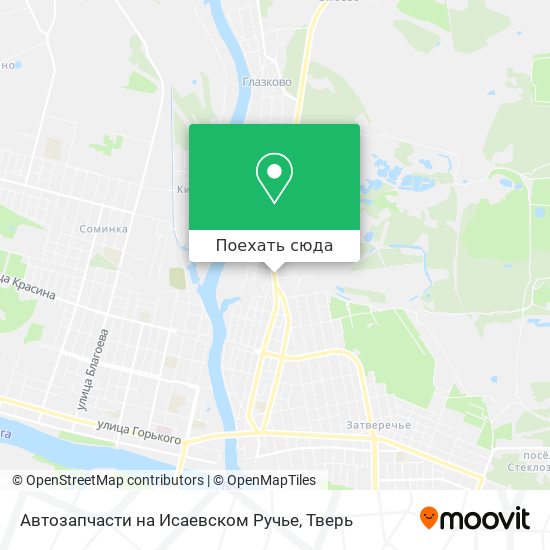 Карта Автозапчасти на Исаевском Ручье