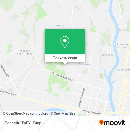 Карта Бассейн ТвГУ
