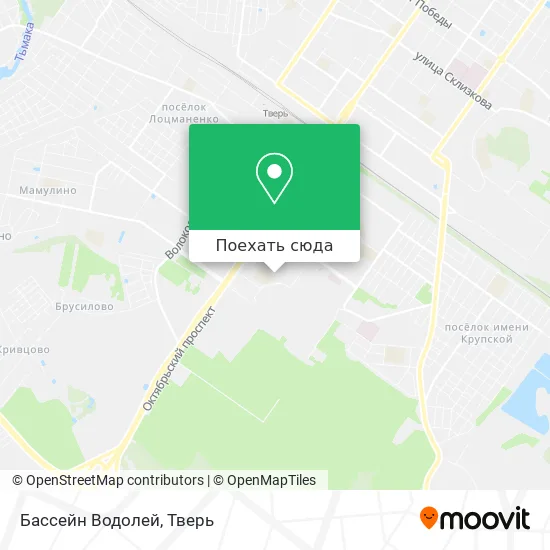 Карта Бассейн  Водолей