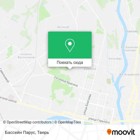 Карта Бассейн Парус