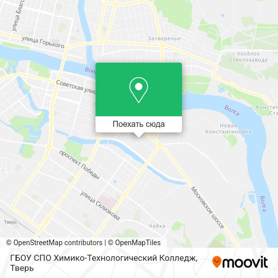 Карта ГБОУ СПО Химико-Технологический Колледж