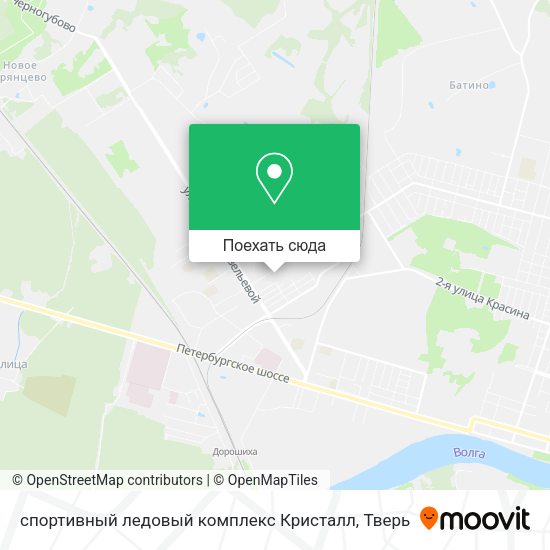 Карта спортивный ледовый комплекс Кристалл