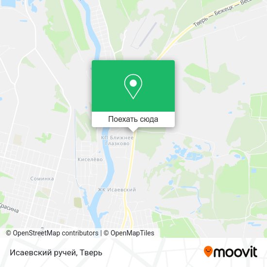 Карта Исаевский ручей