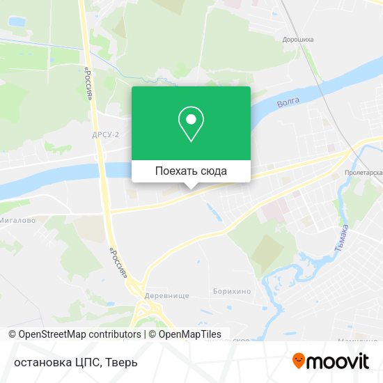 Карта остановка  ЦПС
