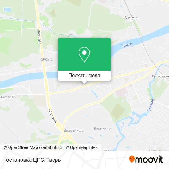 Карта остановка  ЦПС