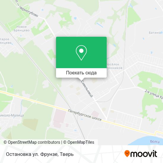 Карта Остановка ул. Фрунзе