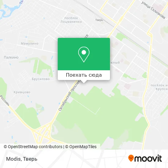 Карта Modis