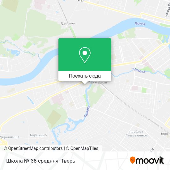 Карта Школа № 38 средняя