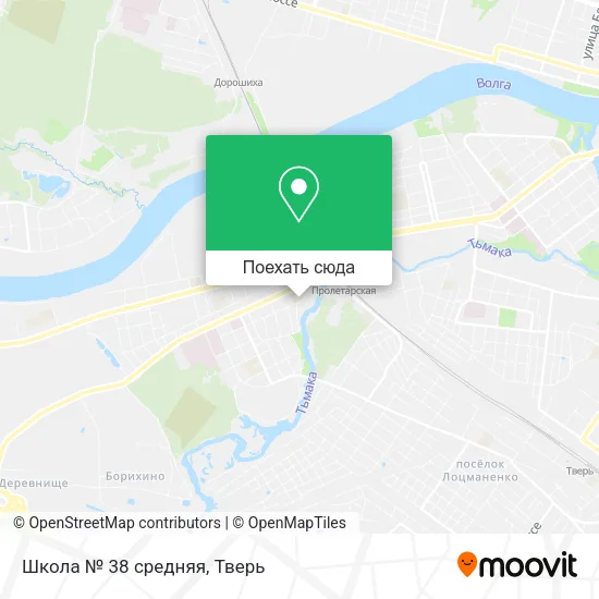 Карта Школа № 38 средняя