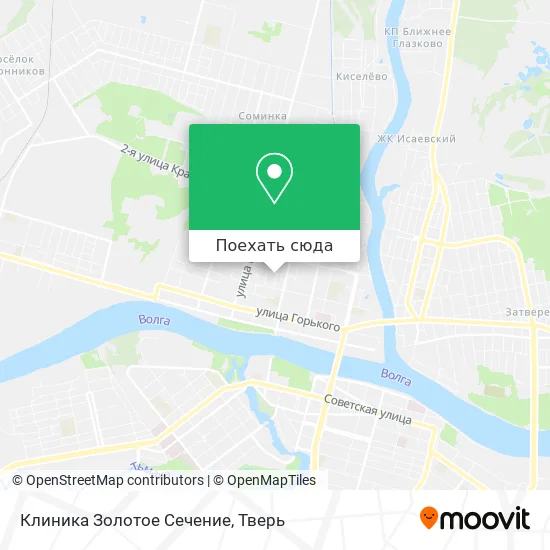 Карта Клиника  Золотое Сечение