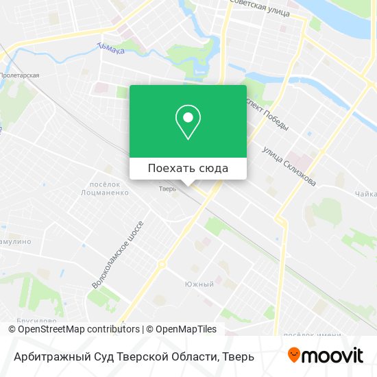 Карта Арбитражный Суд Тверской Области