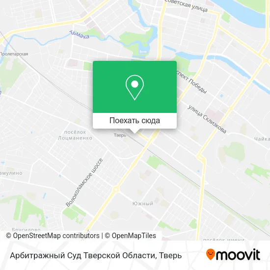 Карта Арбитражный Суд Тверской Области