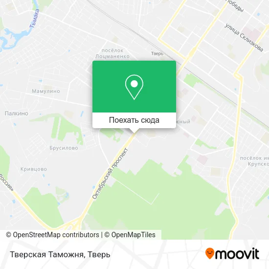 Карта Тверская Таможня