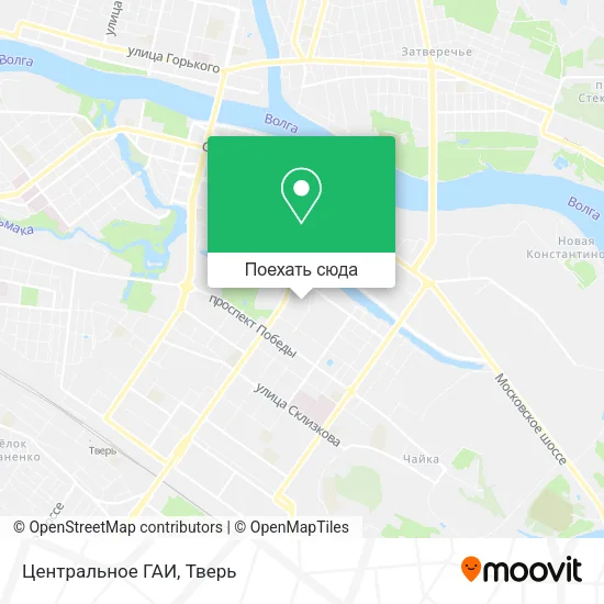 Карта Центральное ГАИ
