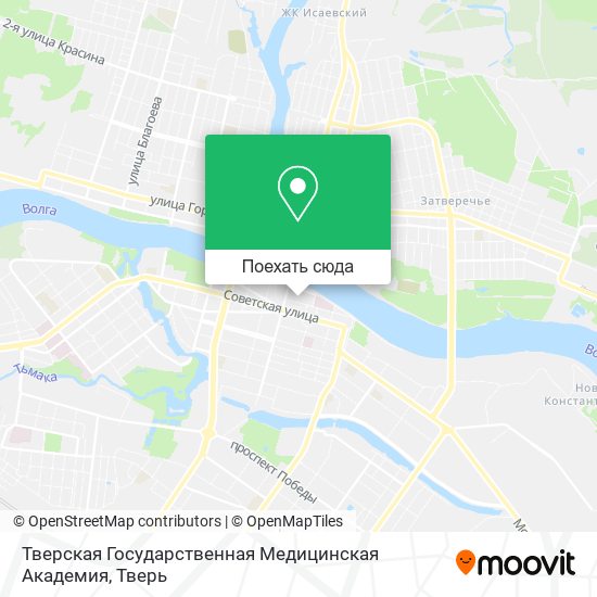 Карта Тверская Государственная Медицинская Академия