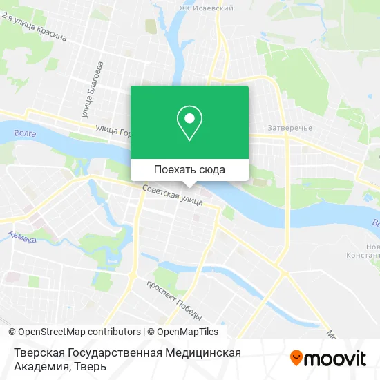 Карта Тверская Государственная Медицинская Академия