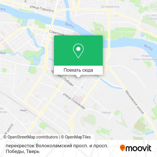 Карта перекресток Волоколамский просп. и просп. Победы
