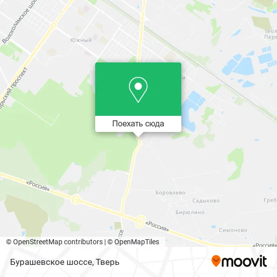 Карта Бурашевское шоссе
