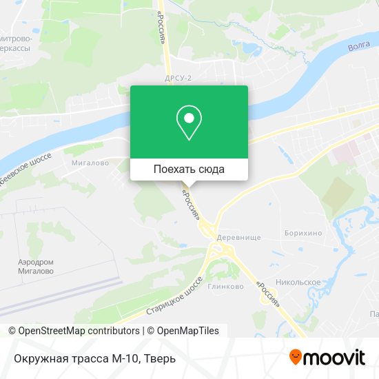 Карта Окружная трасса М-10
