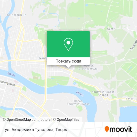 Карта ул. Академика Туполева