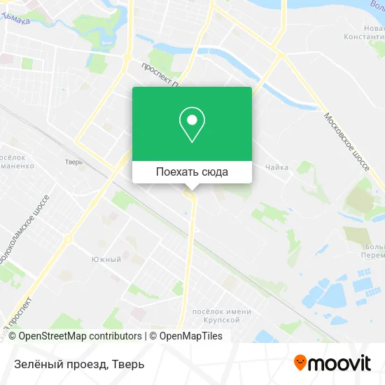 Карта Зелёный проезд