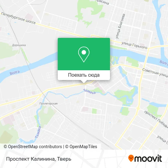 Карта Проспект Калинина