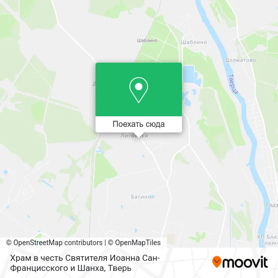 Карта Храм в честь Святителя Иоанна Сан-Францисского и Шанха