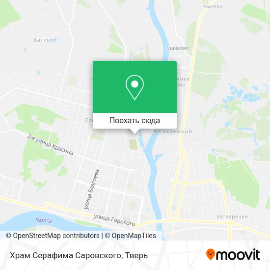 Карта Храм Серафима Саровского