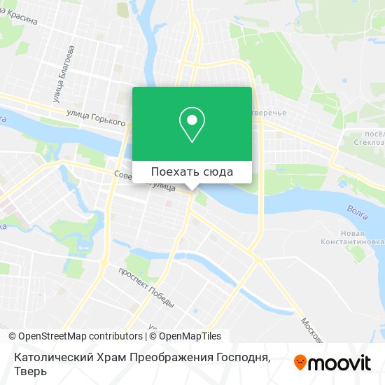 Карта Католический Храм Преображения Господня